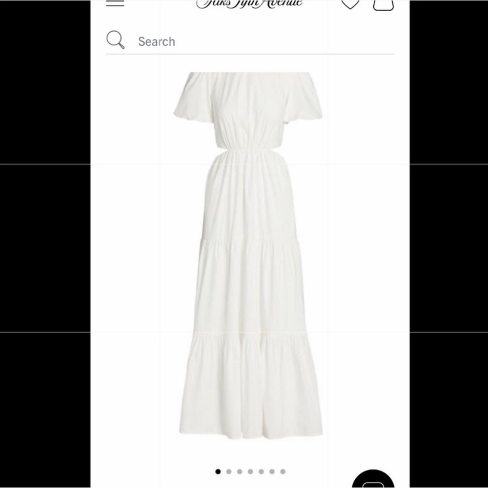 WAYF Tiered cutout maxi dress XS